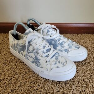 Jenn Ardor Blue white Tie Dye Sneakers 9